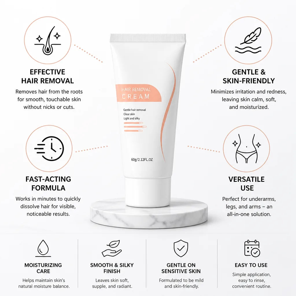 Hair Removal Cream Gentle & Fast-Acting 60g