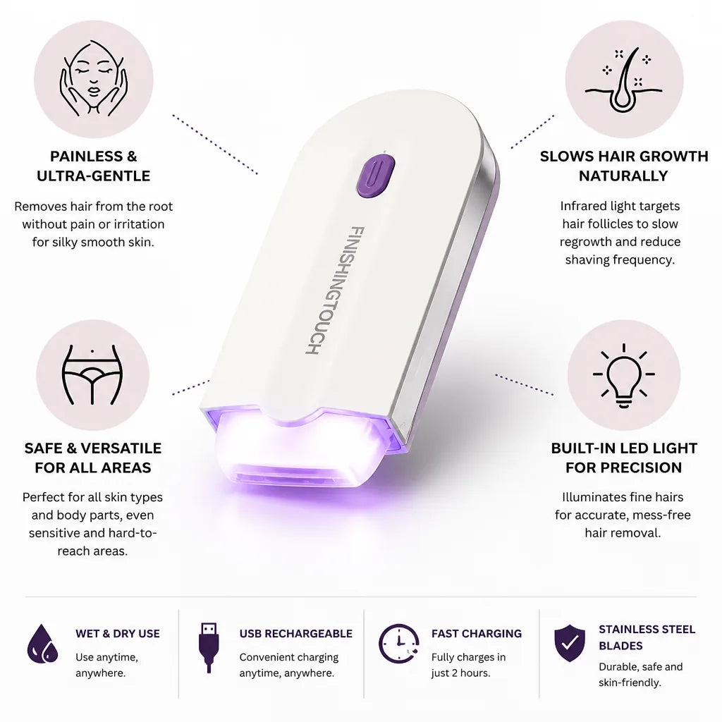Hair Removal Device Painless Micro-Oscillation USB Rechargeable