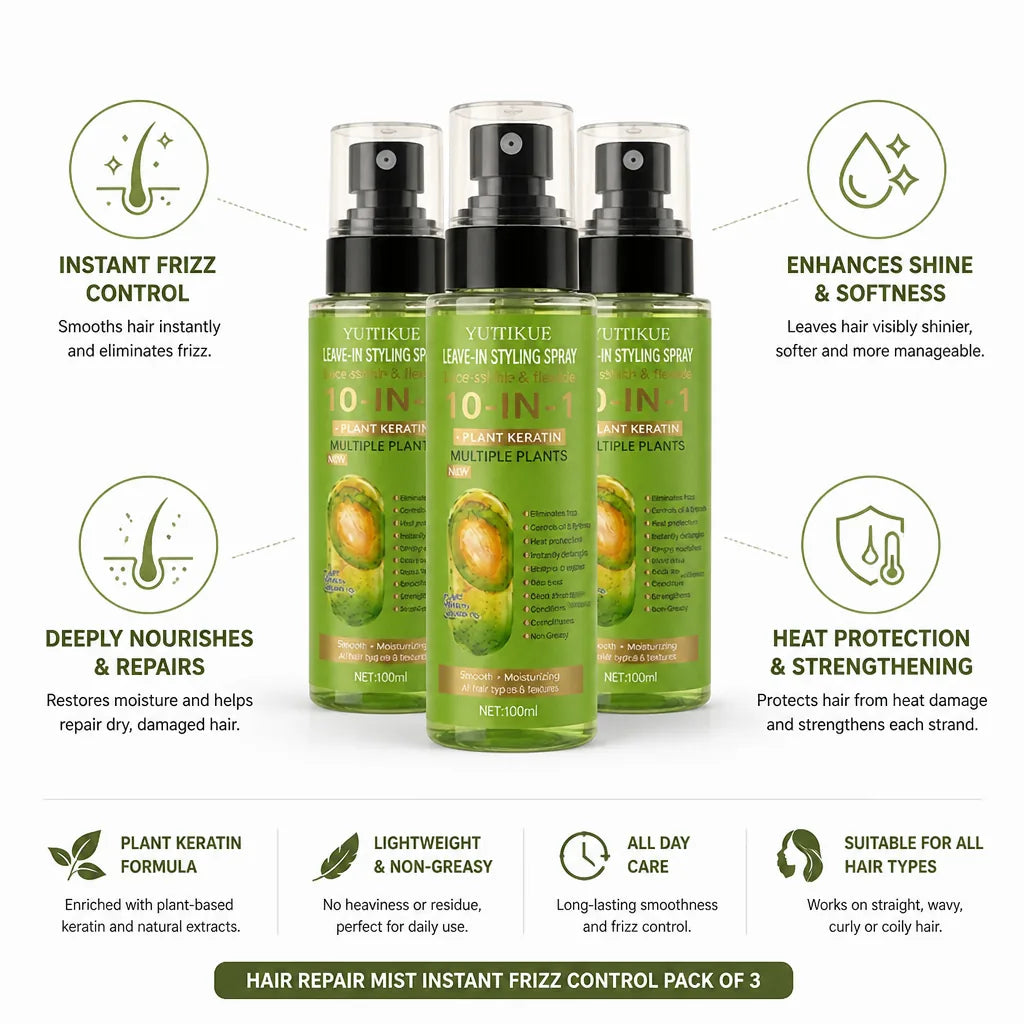 Hair Repair Mist Instant Frizz Control Pack of 3