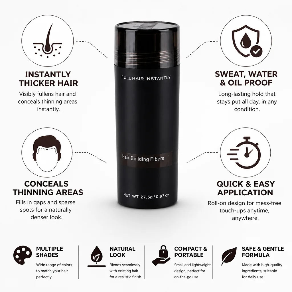 Hair Root Concealer Roll-On Sweat Water & Oil Proof