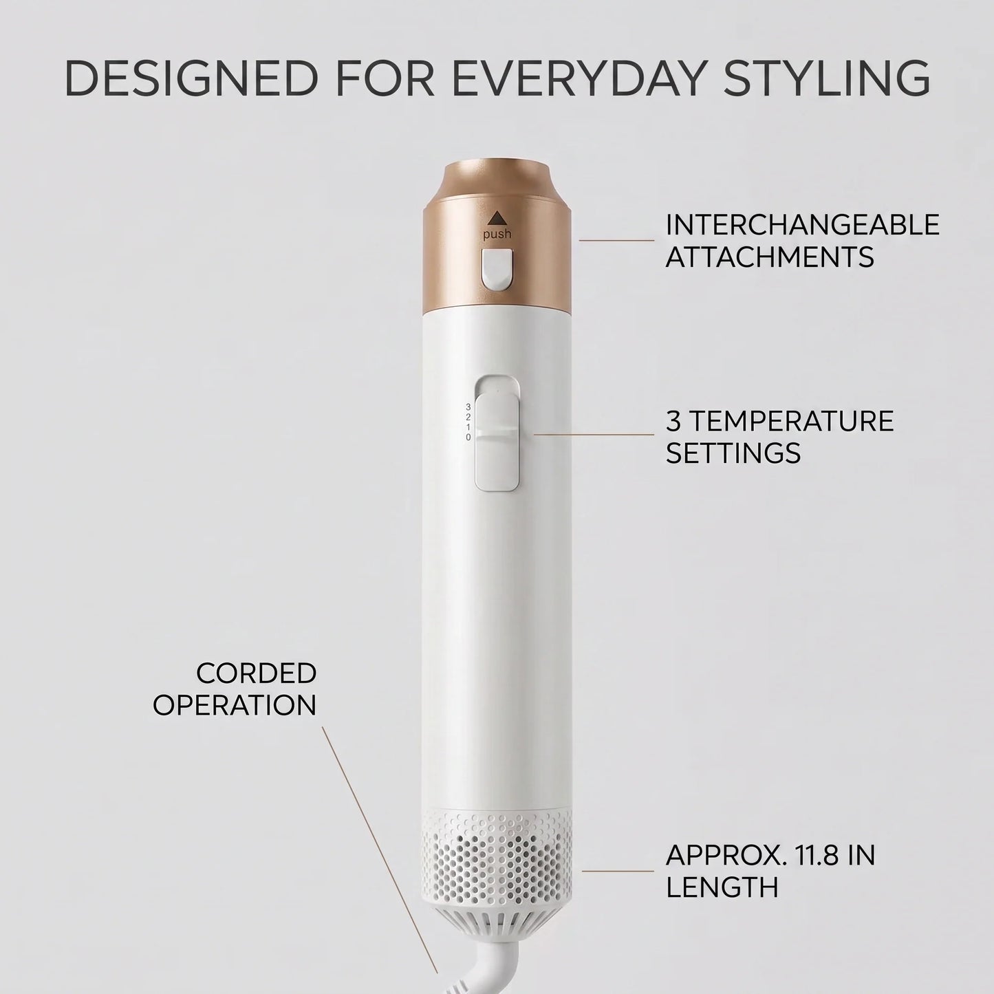 Hair Styler 5-in-1 Air Dryer & Curling Brush