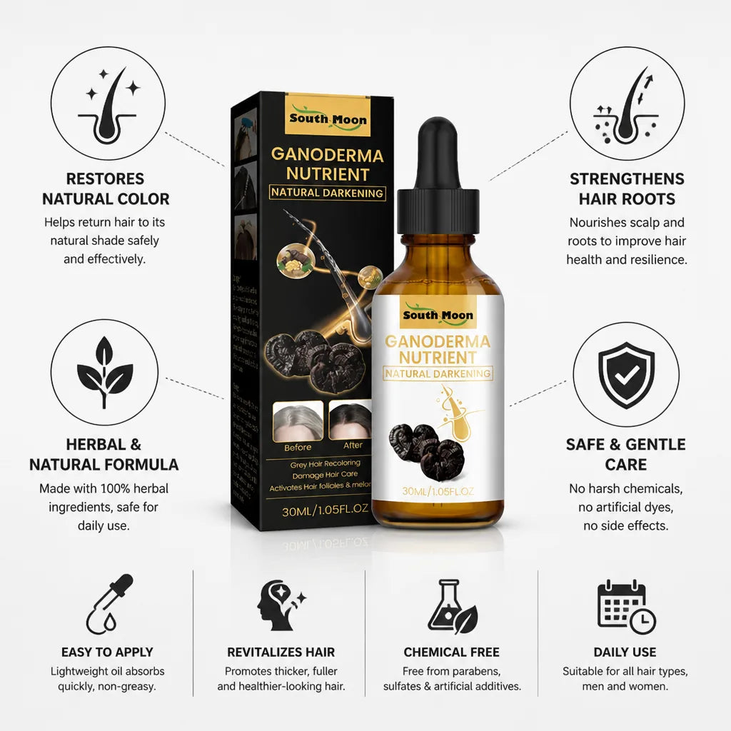 Hair Treatment Oil Restores Natural Color & Strengthens Roots