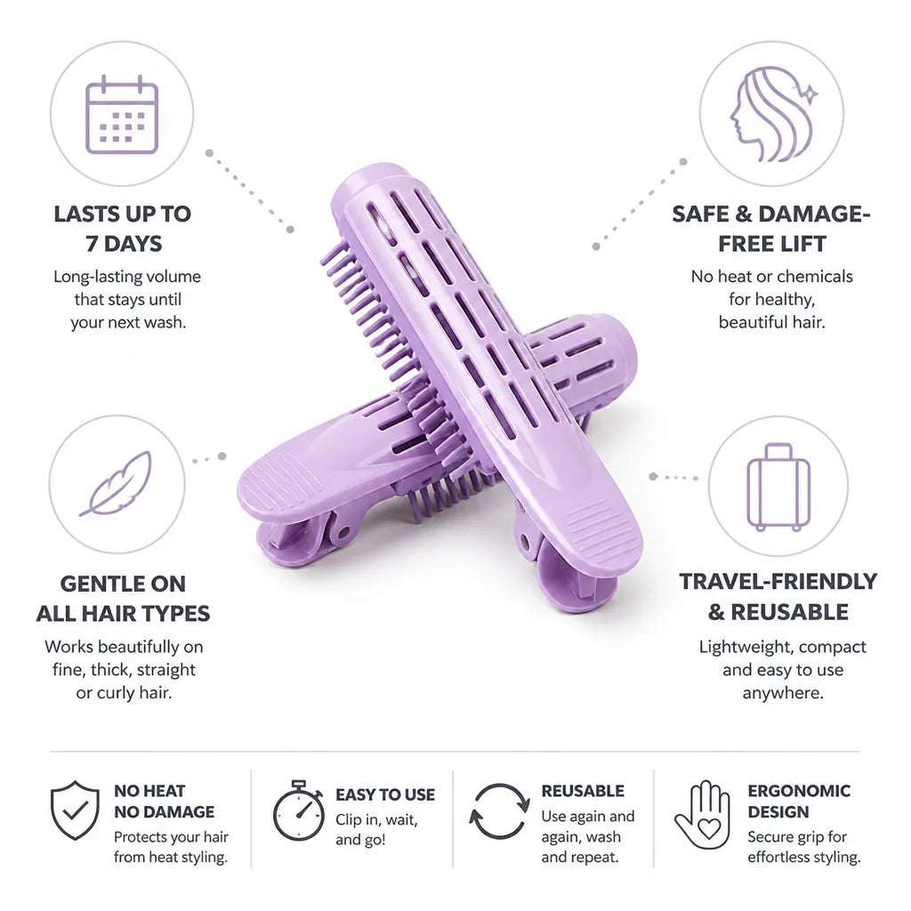 Hair Volumizer Clip-On No-Heat 7-Day Volume