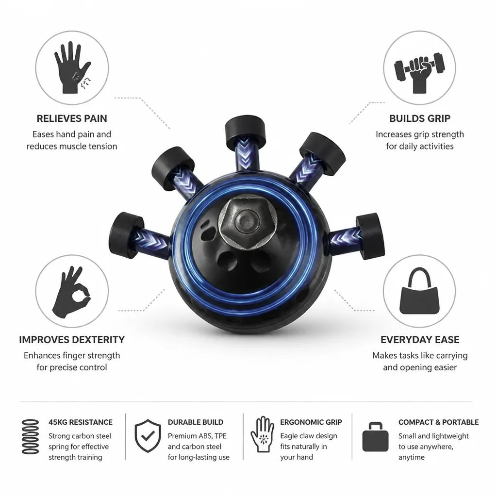 Hand Grip Trainer 45Kg Resistance Compact