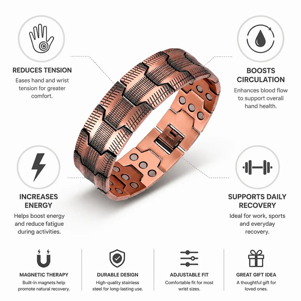 Hand & Wrist Massager Tension Relief Circulation Boost