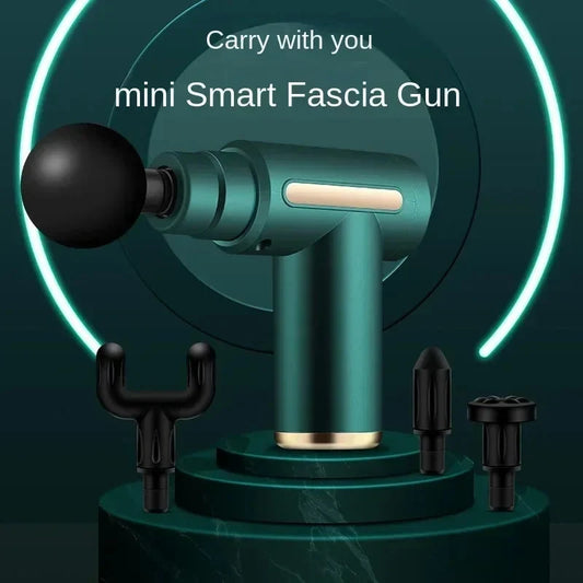 Handheld Massage Gun T-Handle Four Interchangeable Heads