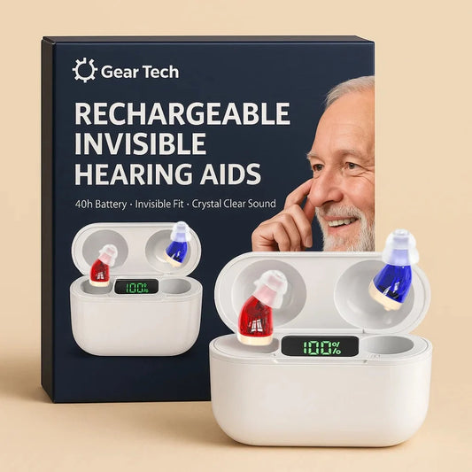 Hearing Aids Rechargeable Invisible Clear Sound