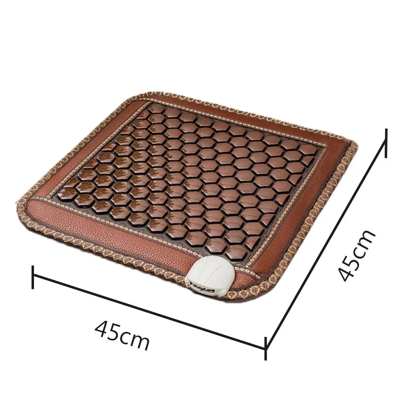 Heated Seat Cushion Jade & Tourmaline 8 Heat Levels
