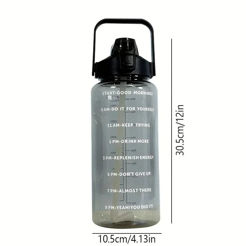 Hydration Bottle 68 Fl Oz BPA-Free Leakproof Flip Straw