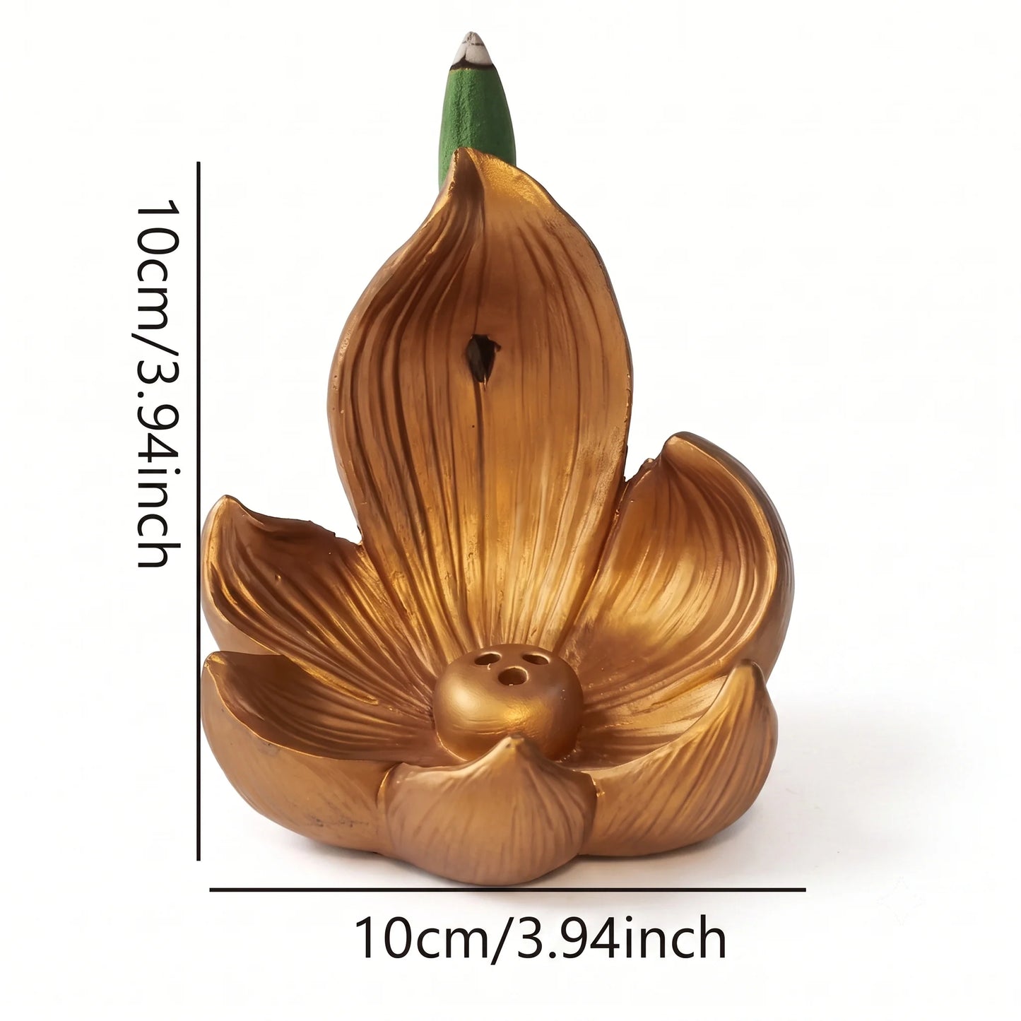 Incense Stick Holder Lotus Resin Ash Catcher