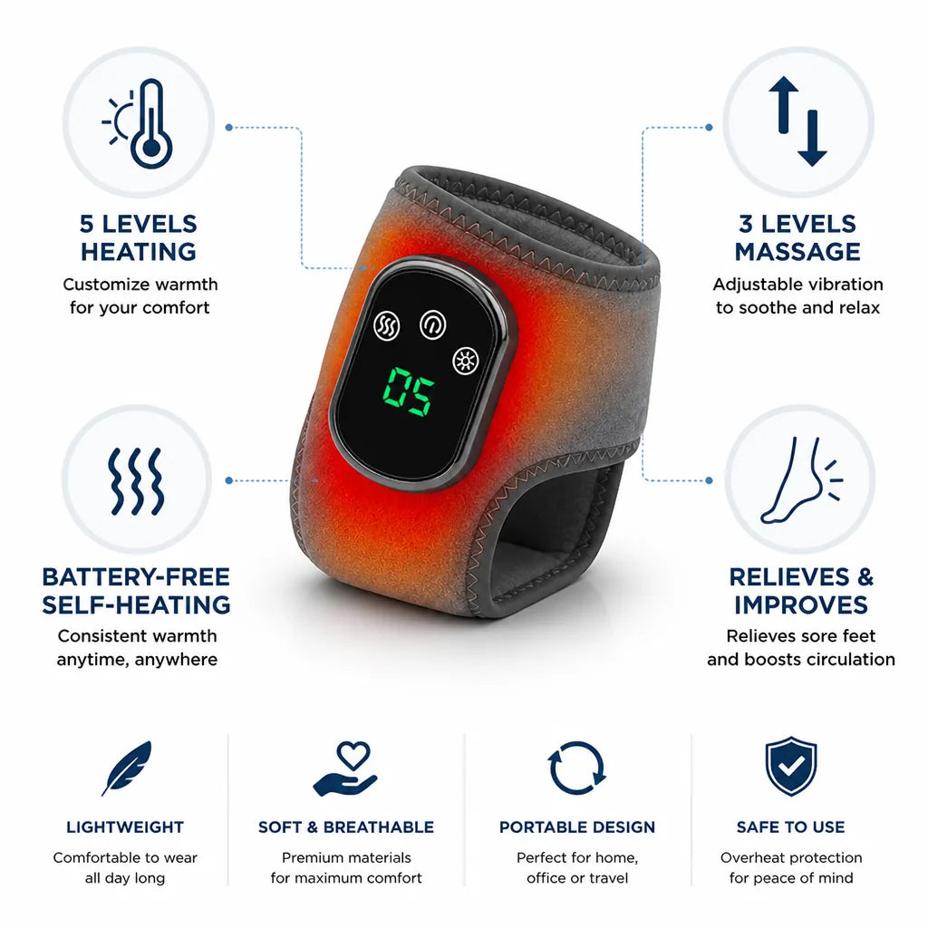 Insoles Battery-Free Self-Heating Memory Foam