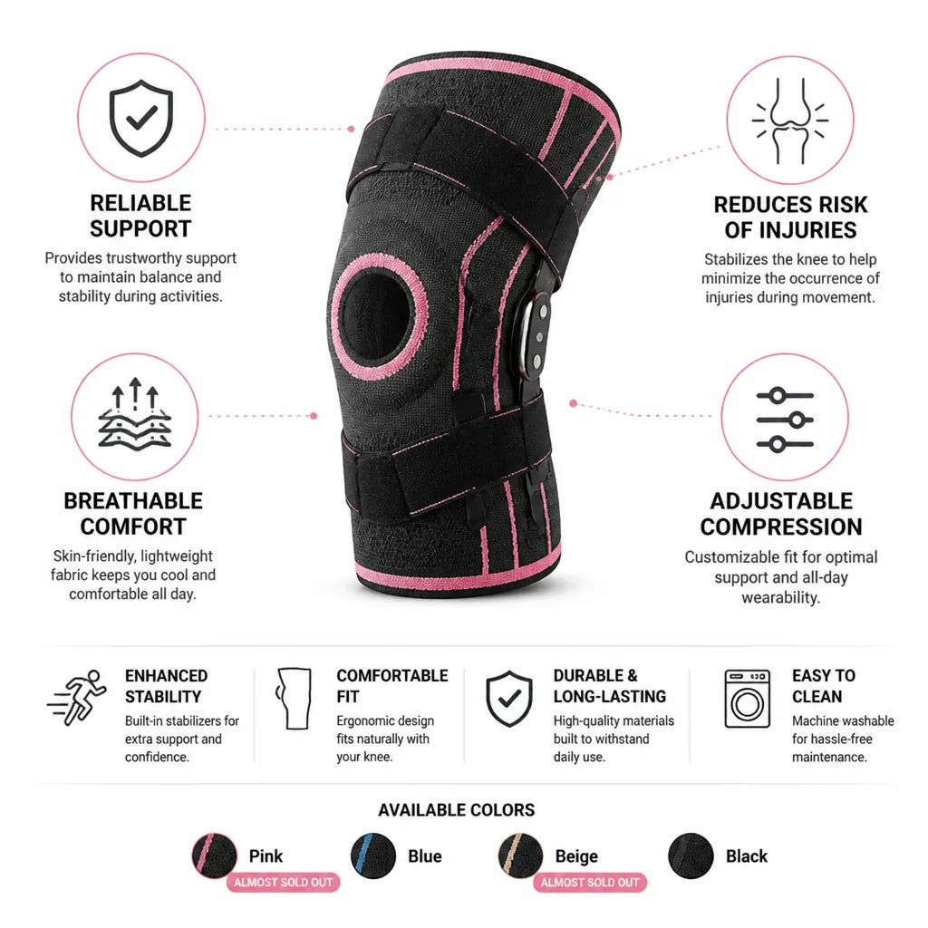 Knee Brace Adjustable Compression & Stabilizer