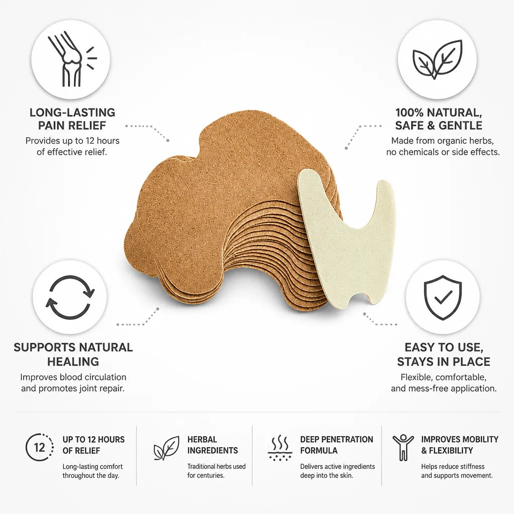 Knee Relief Patches Herbal 12-Hour