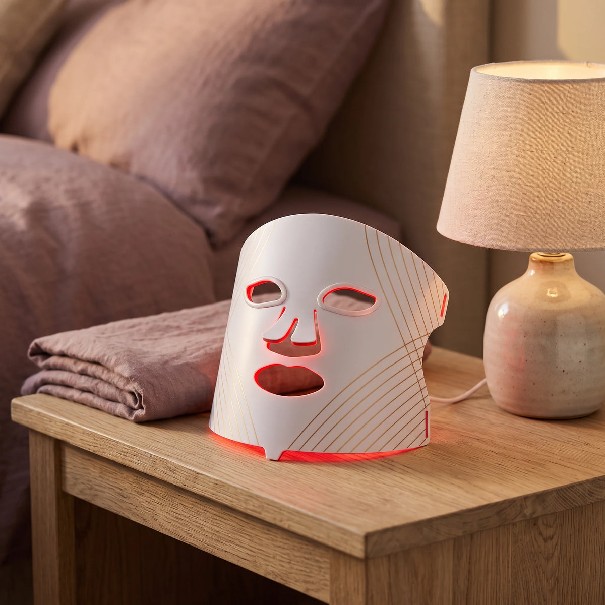 LED Face Mask Hands-Free Rechargeable Red & Near-Infrared
