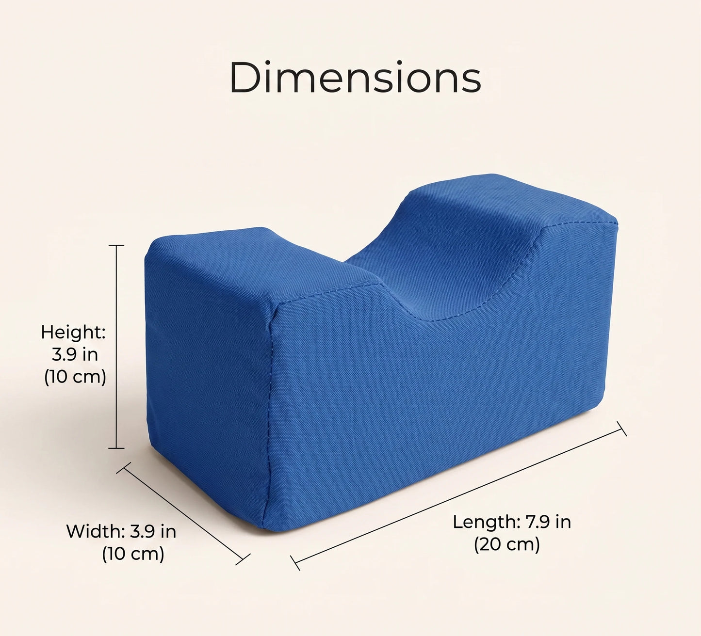 Leg & Foot Elevation Pillow Pair Contoured Washable Covers