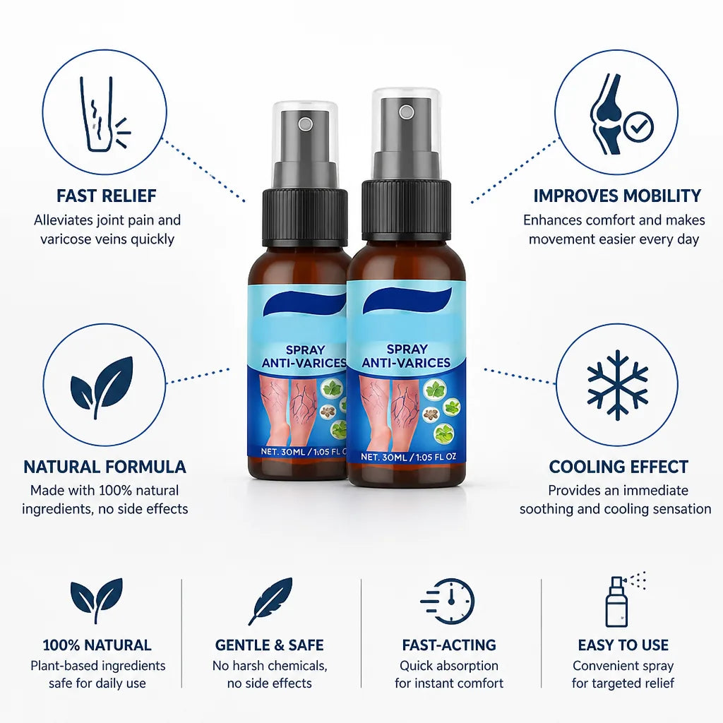 Leg Pain Relief Spray Cooling & Fast-Acting Natural