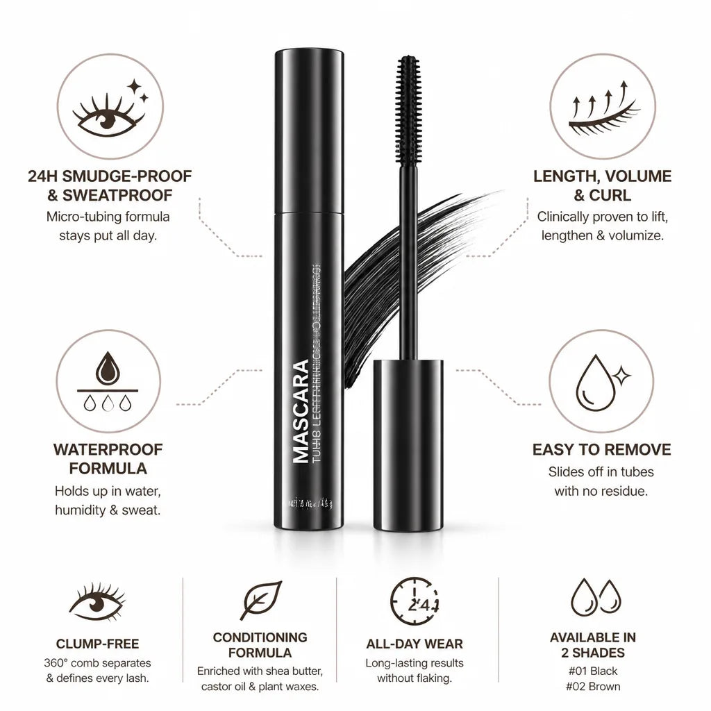 Mascara Tubing Lengthening & Volumizing