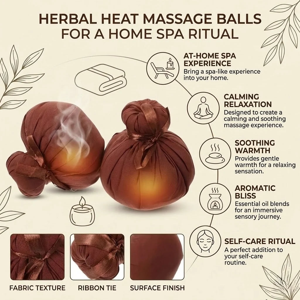Massage Balls Herbal Heat Reusable Portable