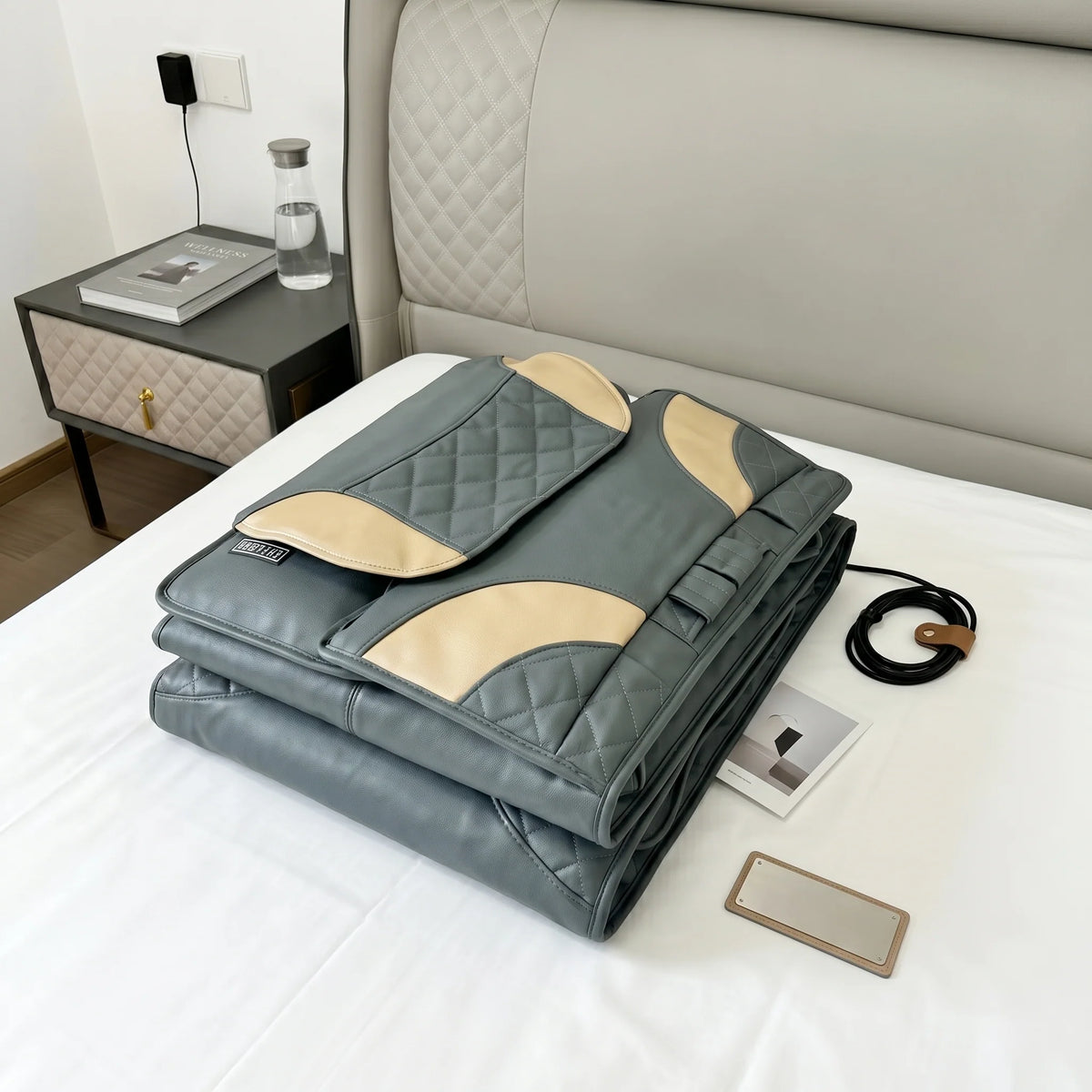 Massage Mat Air Compression Heat Lumbar Support
