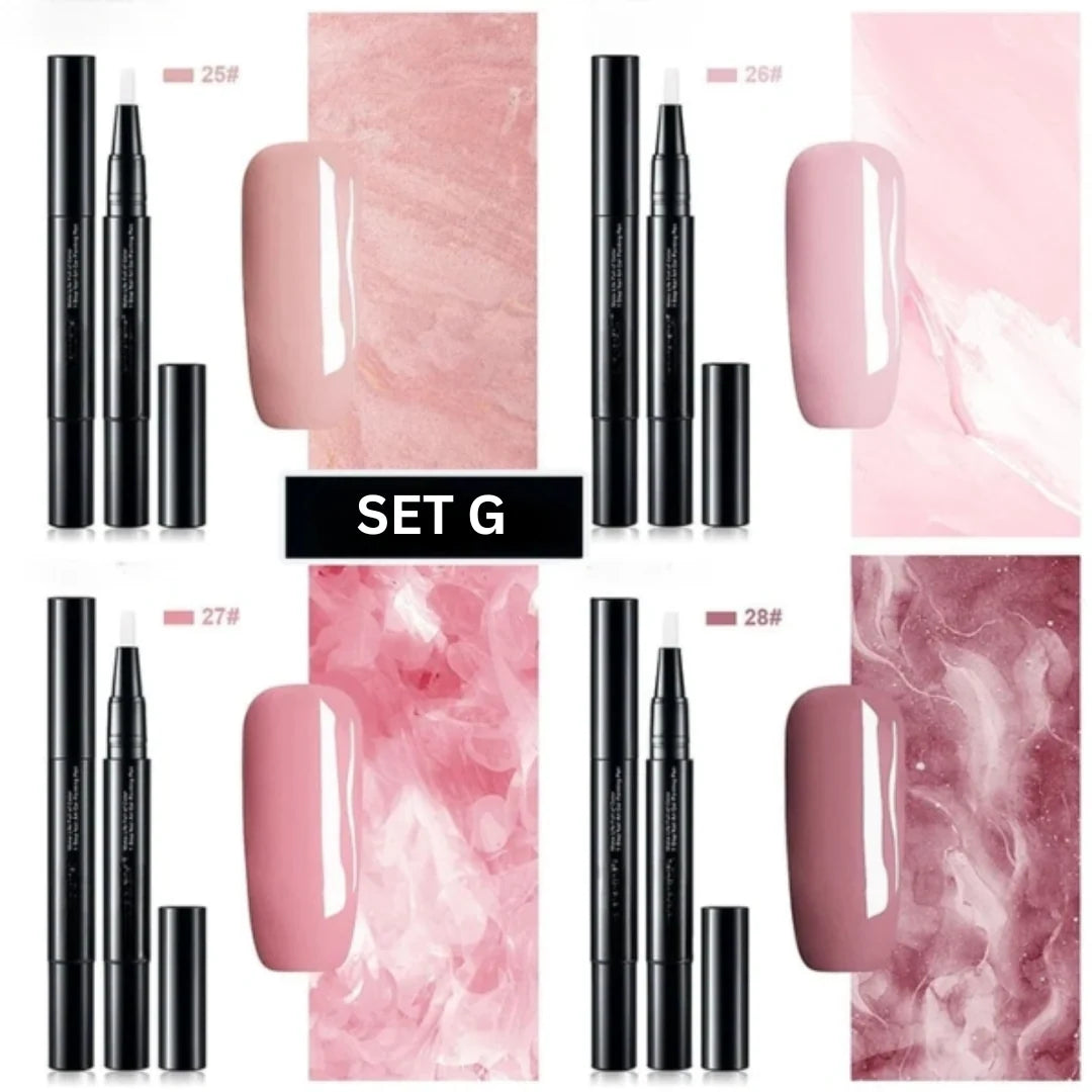 Nail Art Pen One-Step Gel Soft Brush & Twist Applicator