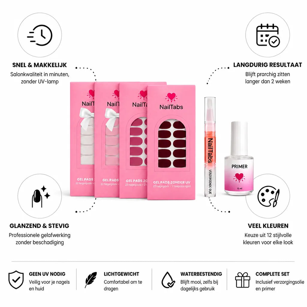 Nail Gel Pads Salon-Quality No UV & Long-Lasting