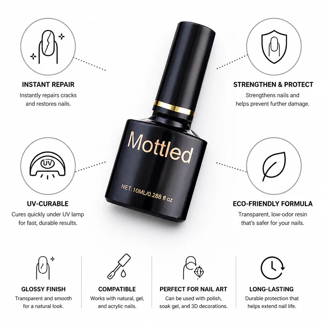 Nail Repair Gel Instant Crack Repair Strengthening UV-Curable