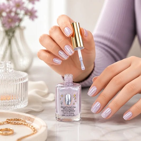 Nail Strengthener Lilac Mirror-Like Gloss & Air-Dry