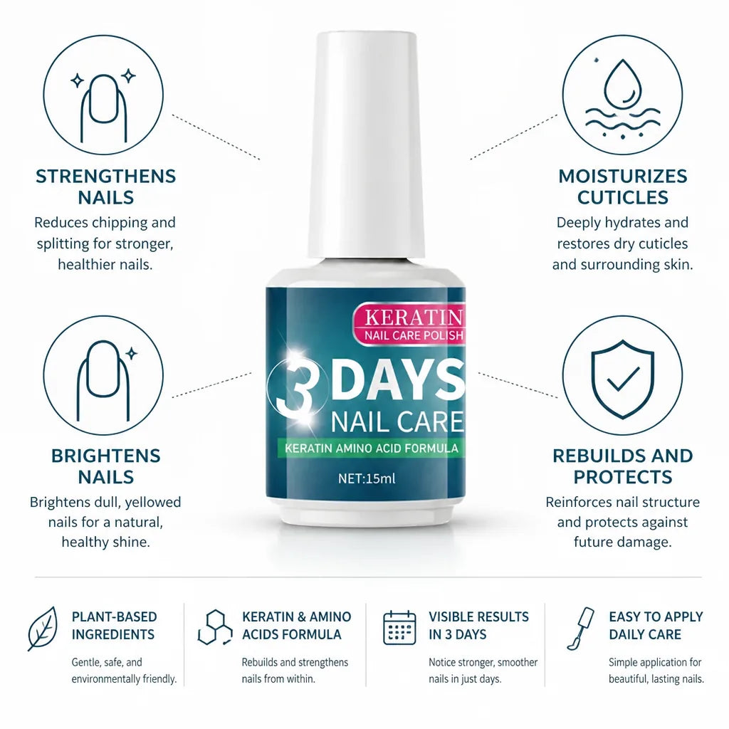 Nail Strengthening Polish Keratin & Amino Acids
