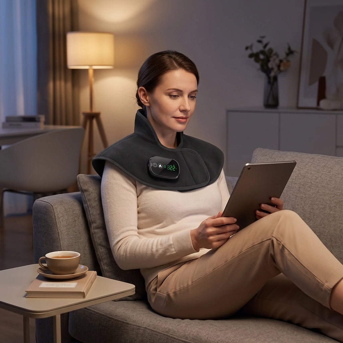 Neck & Shoulder Wrap Cordless Adjustable Heat & Timer