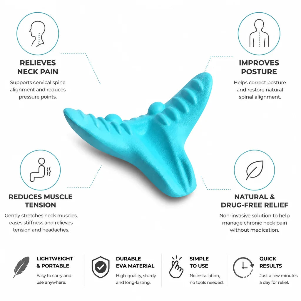 Neck Stretcher Ergonomic Cervical Support Portable