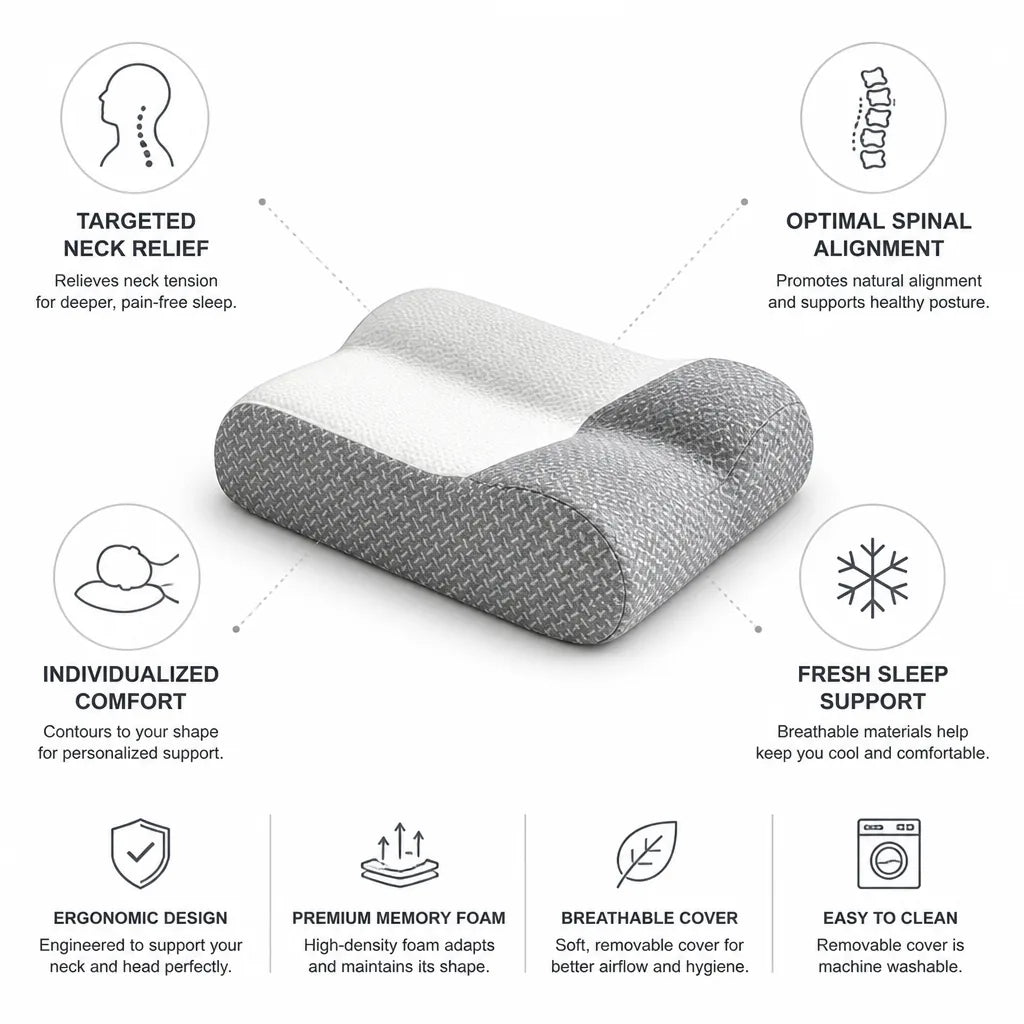 Orthopädisches Kissen Ergonomische Kontur Nackenstütze
