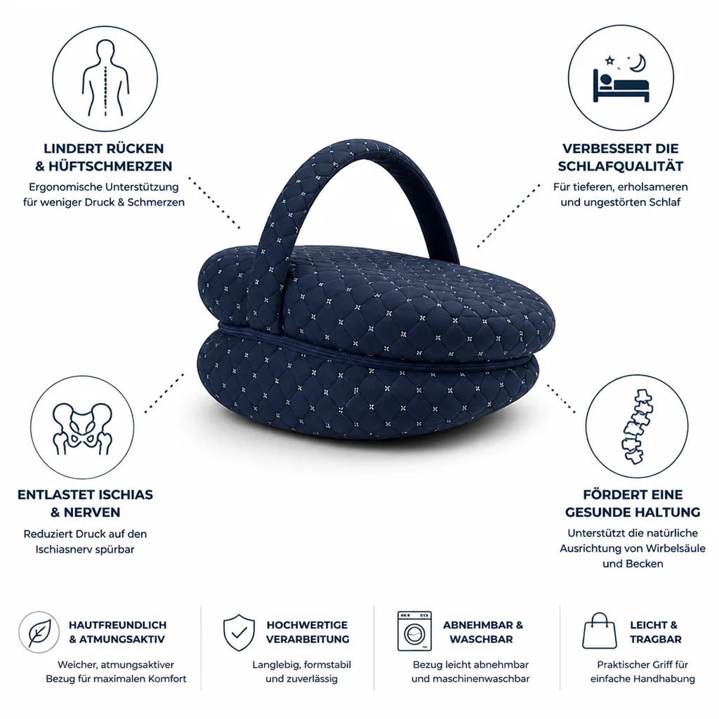 Orthopedic Pillow Ergonomic Back & Hip Support