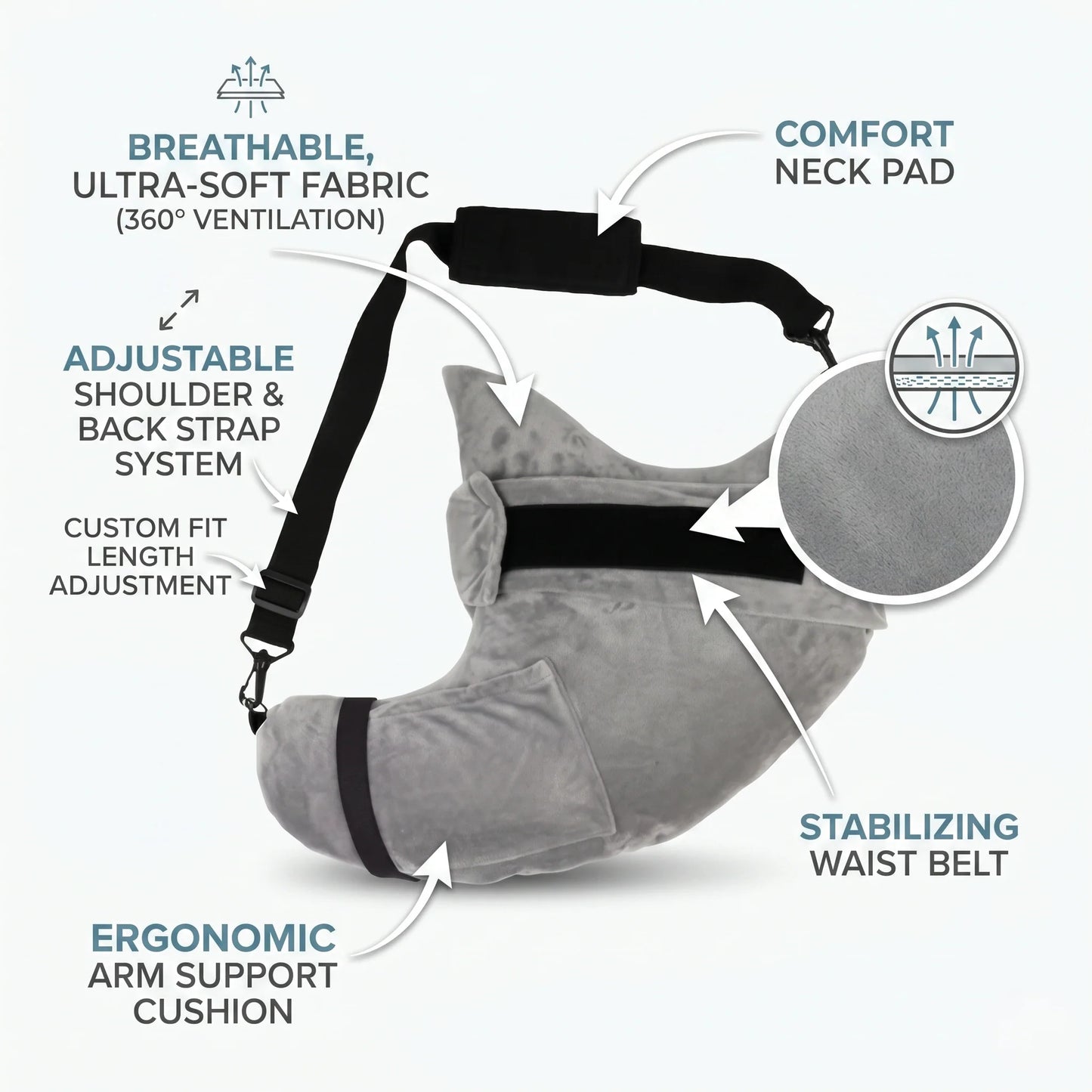 Phone Pillow Hands-Free Ergonomic Neck Support