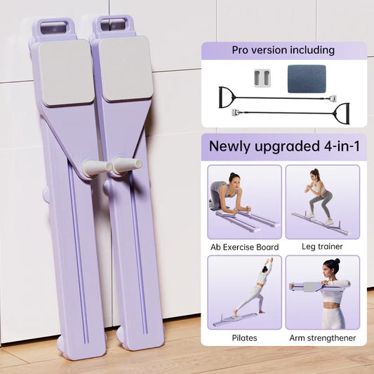 Pilates Board Foldable Split-Style Compatible With Resistance Bands