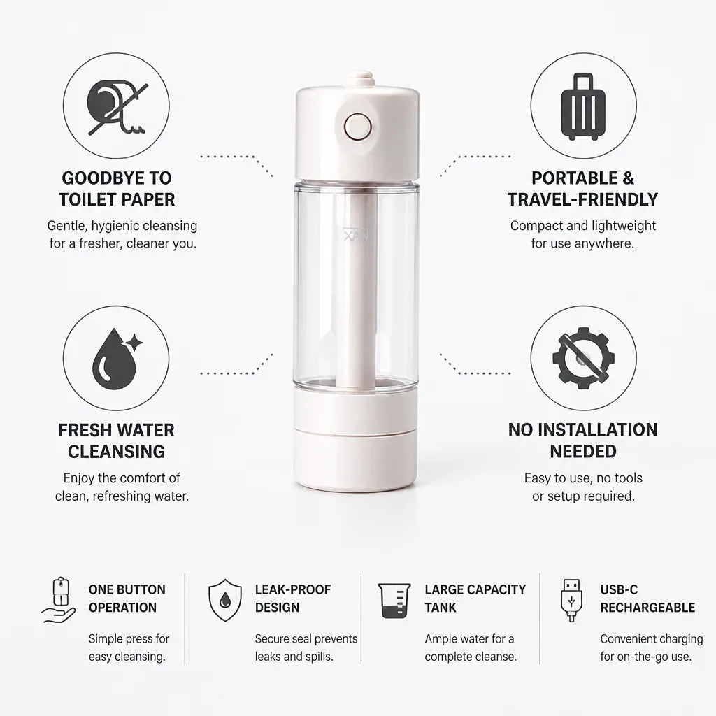 Portable Bidet Handheld Travel No Installation