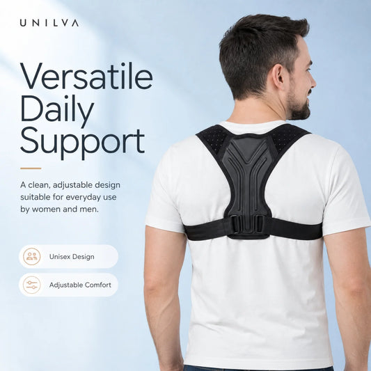 Posture Brace Upper Back & Shoulder Adjustable Breathable Memory Support