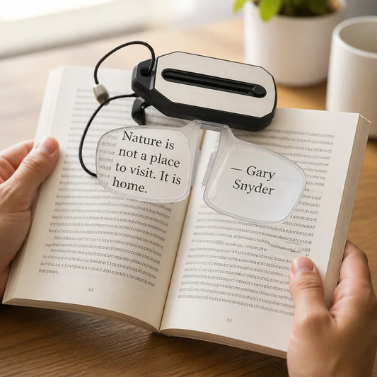 Reading Magnifier Wide-View Adjustable 1.0x To 3.0x