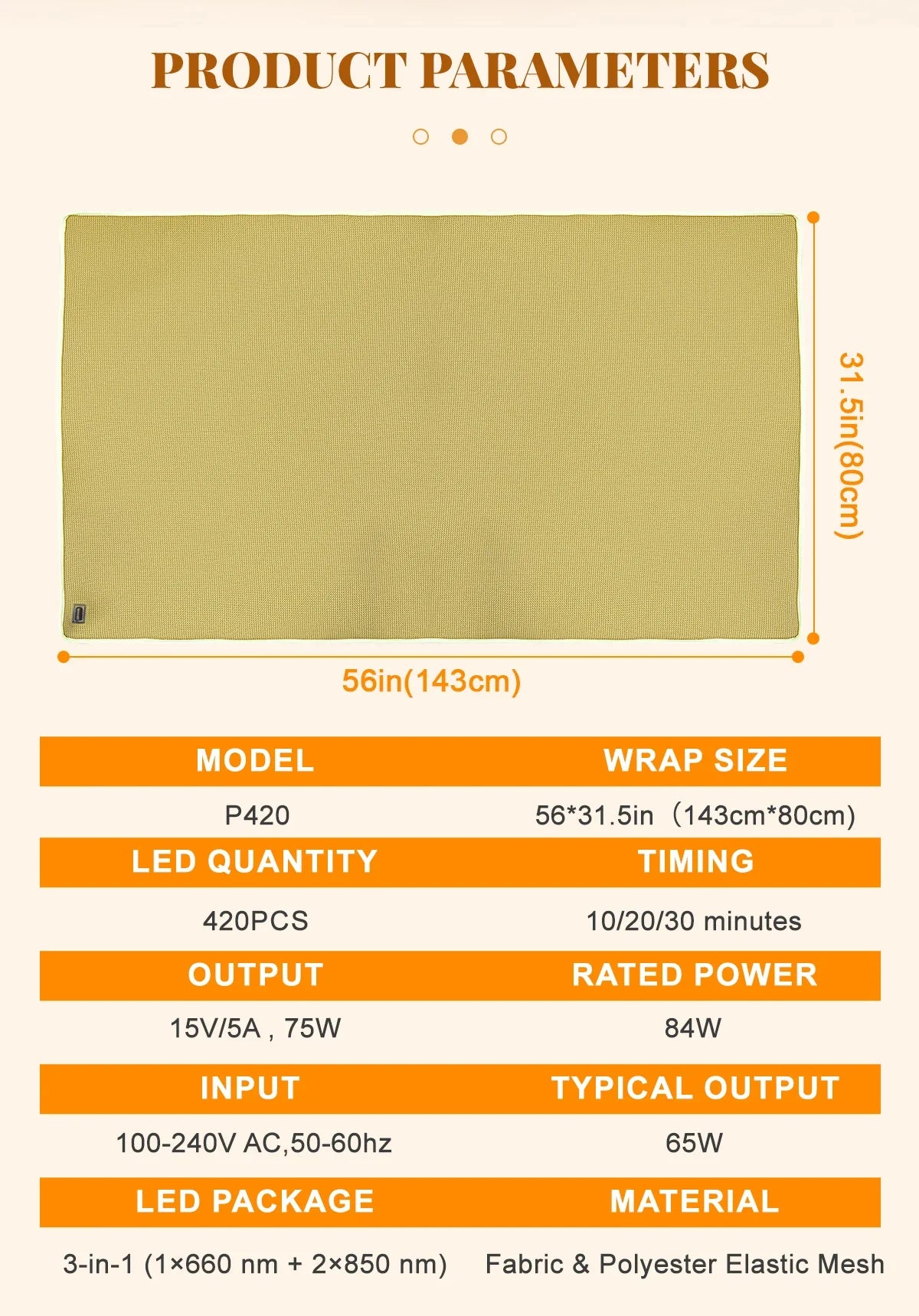 Red Light Therapy Blanket Full-Body Infrared Wrap