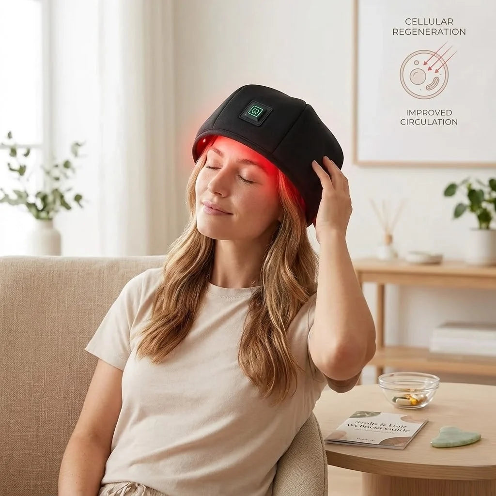Red Light Therapy Cap Hands-Free Adjustable Fit