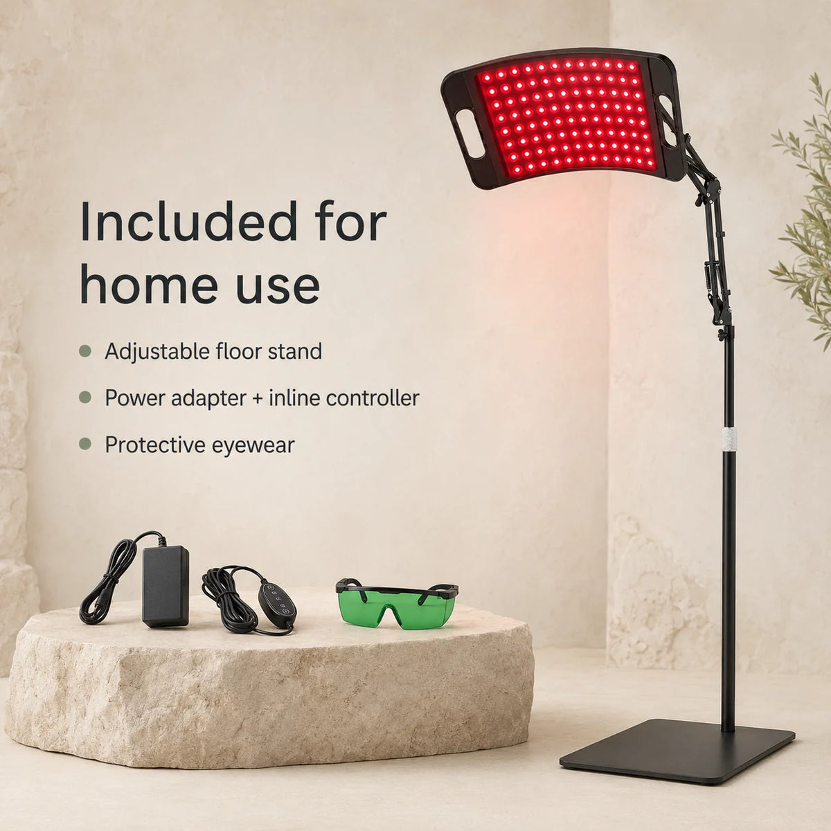 Red Light Therapy Panel Dual Wavelength Adjustable Stand