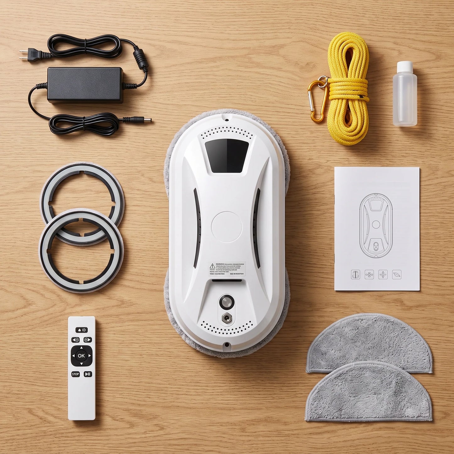 Robotic Window Cleaner 5600 Pa Suction Remote Control