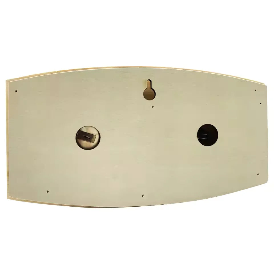 Sauna Thermometer & Hygrometer Wood Wall Mount Easy-Read Analog
