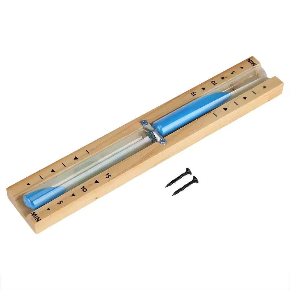 Sauna Timer 15-Minute Wall-Mounted Wooden Frame