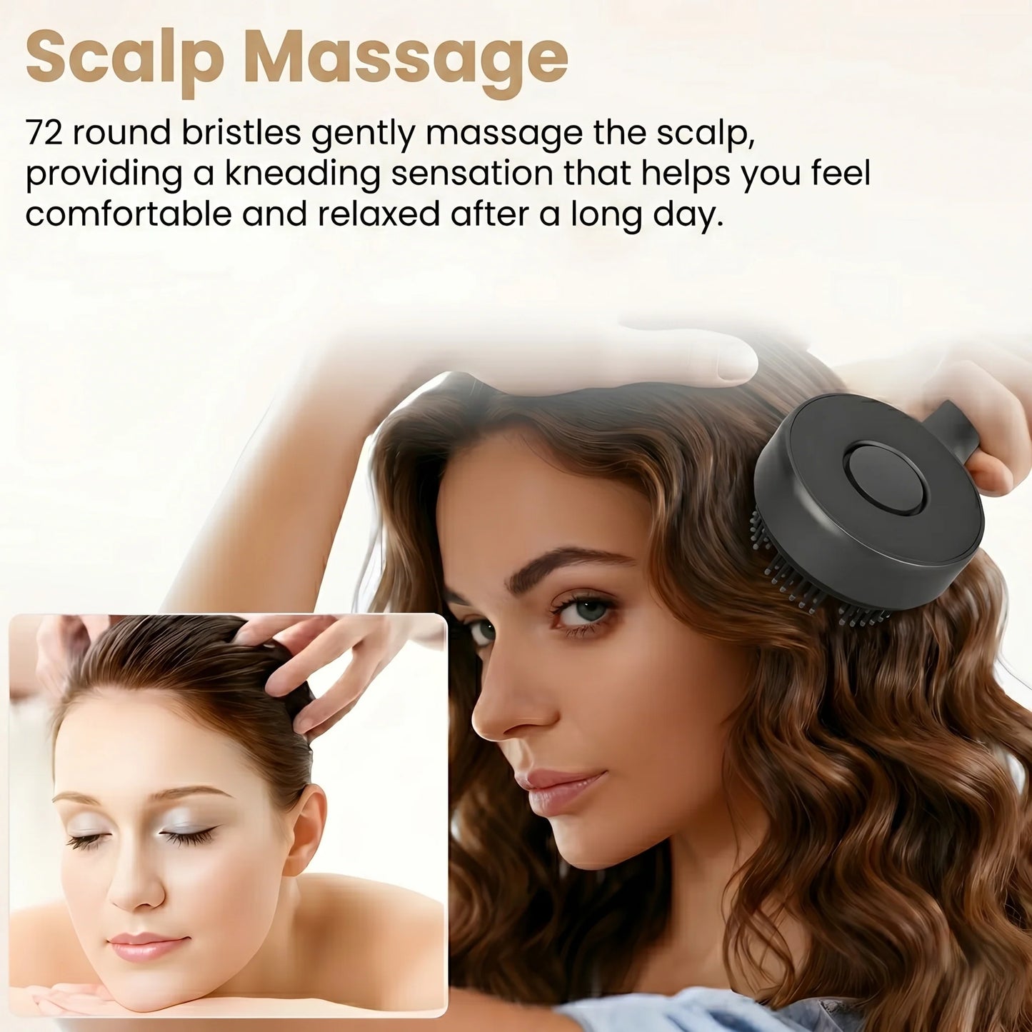 Scalp Oil Applicator Brush Heated Cordless Ergonomic