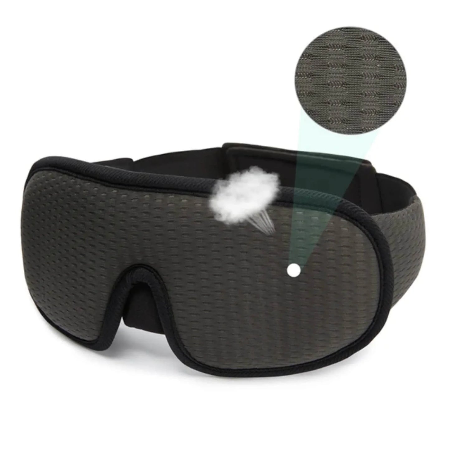 Sleep Mask 3D Contoured Blackout & Adjustable Strap
