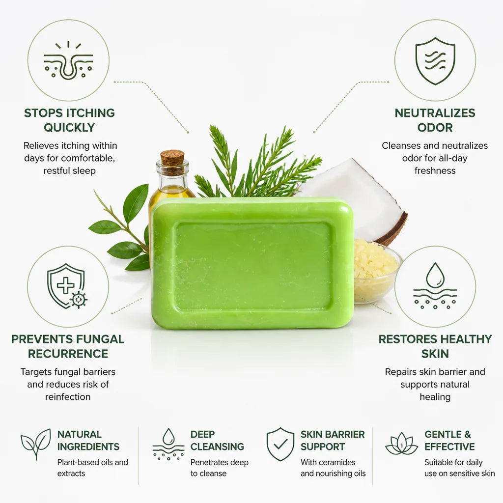 Soap Bar Antifungal Tea Tree & Sulfur