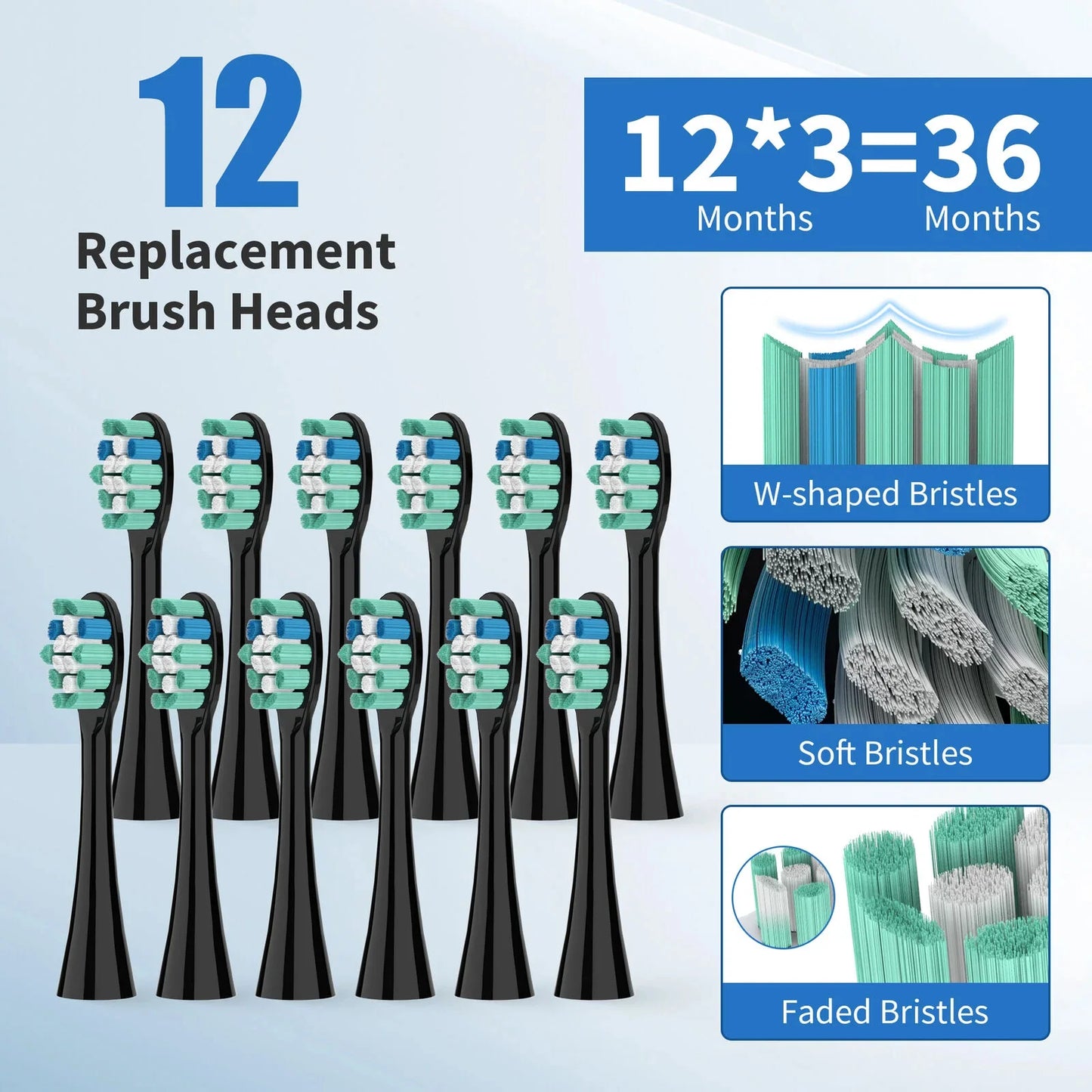 Sonic Electric Toothbrush 37,200 VPM 30-Day Battery