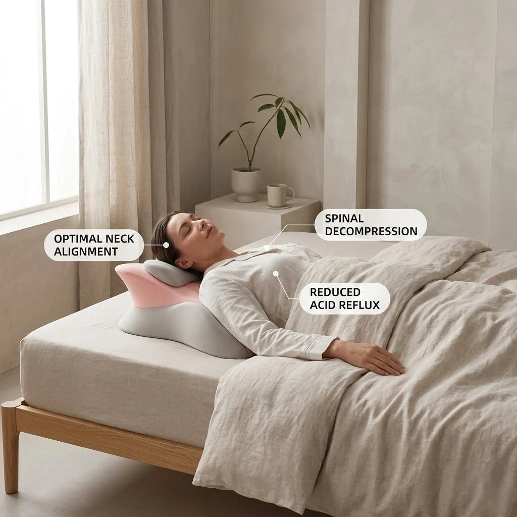 Support Pillow Contoured Memory Foam Multi-Position