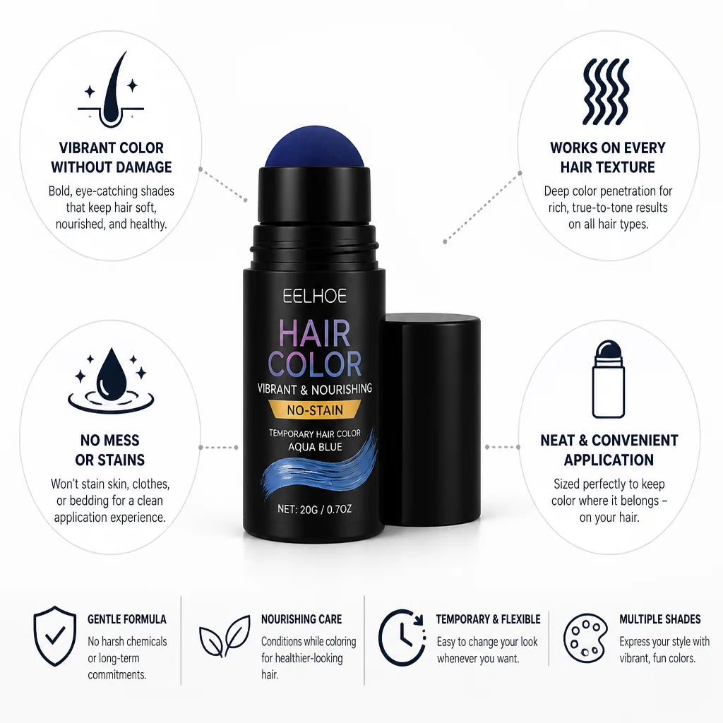Temporary Hair Color Vibrant & Nourishing No-Stain