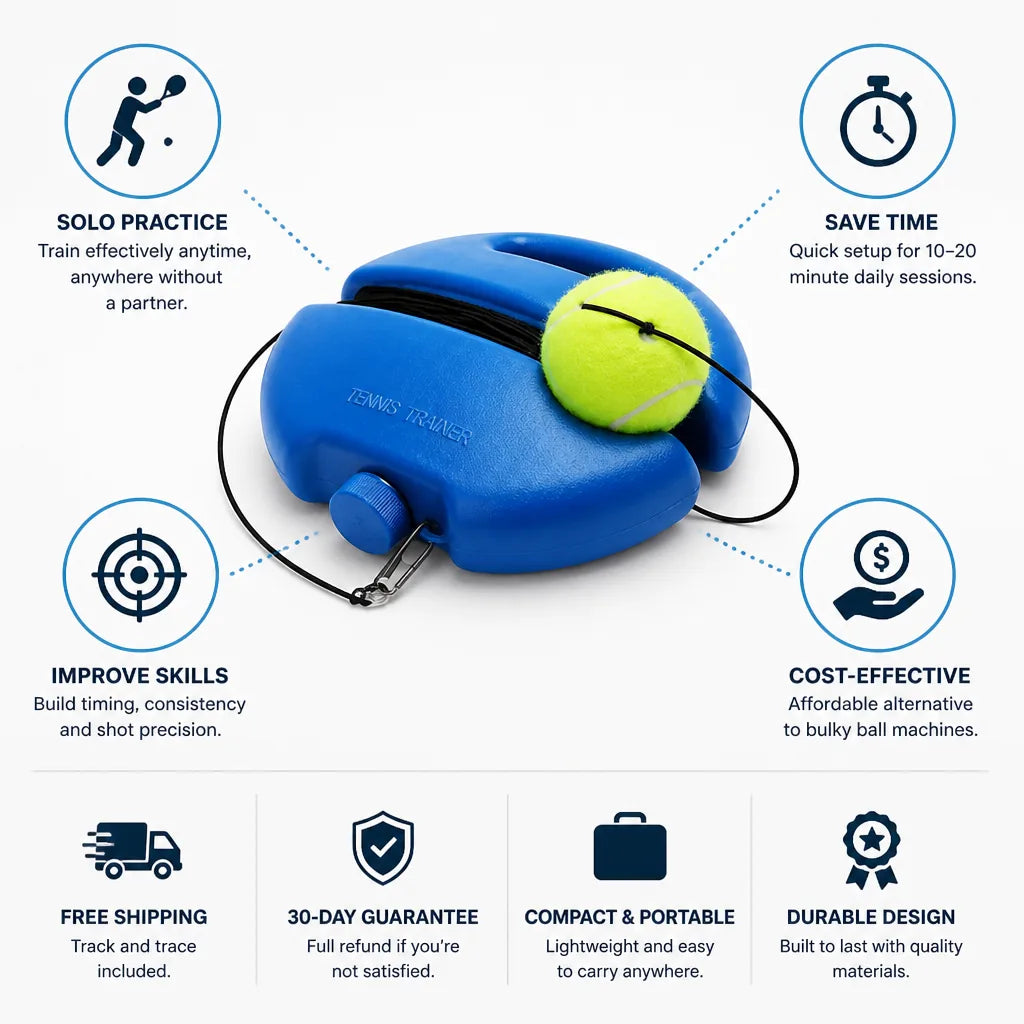 Tennis Trainer Self-Returning Ball & Weighted Base
